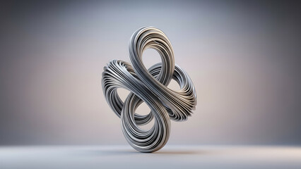 Modern Website Hero Object with Abstract Minimal Form