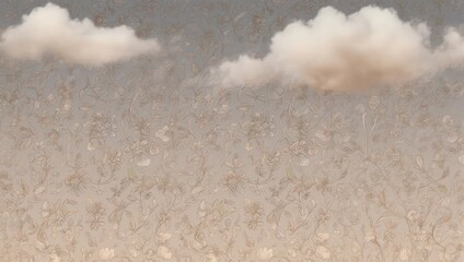 Serene Sky with Soft Clouds and Muted Tones.