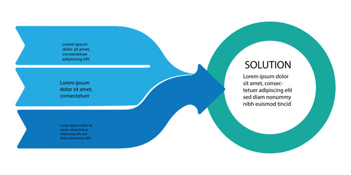 Flowchart showing solution process isolated on transparent background, isolated on white background, Vector, illustration