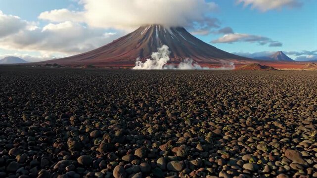 Volcano vistas and surface landscapes