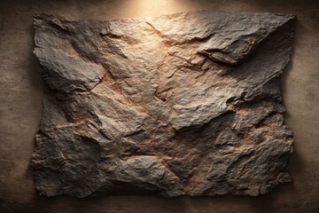 A detailed close up of a textured weathered stone surface