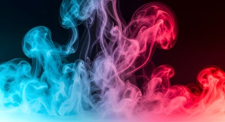 Obraz premium colorful smoke on black