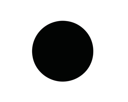Minimalistischer schwarzer Kreis mit transparentem Hintergrund, eine vielseitige geometrische Form f&uuml;r modernes Design und digitale Anwendungen.