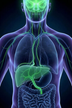 3D Visualization of the Gut-Liver-Brain Axis: Ammonia Toxicity Pathway Causing Hepatic Encephalopathy due to Liver Failure