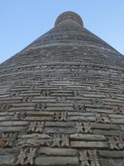[Uzbekistan] The Kalyan minaret in Poi Kalan with blue sky (Bukhara)