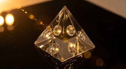 golden jewelry on black background