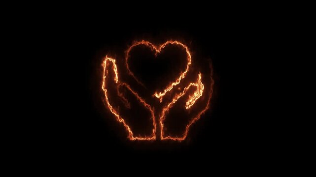 neon line and love icon red heart 4k on black background. Abstract Glowing neon heartbeat icon animation,
Neon line love border in hart , Heart rhythm, heart beat pulse icon animation. 