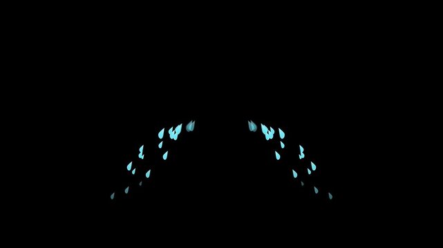 sweat drops, Cartoon effects animation, hand drawn effect animation, Cute doodle icons expression symbol effect cartoon style, tears, cold,
Vector blue water drop animation icon set on grren screen,
