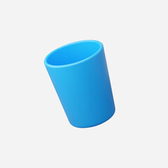 3d Realistic drinking glass vector Illustration