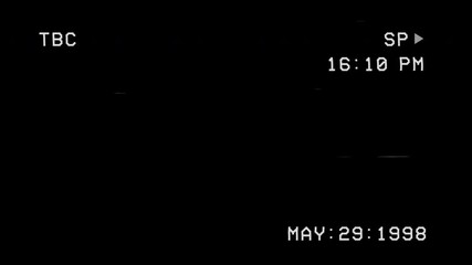 animated Videocassette Recorders with noise effect.retro VHS screen on black background - Powered by Adobe