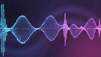 Abstract Sound Wave Visualization - A Dynamic Audio Spectrum. - Powered by Adobe