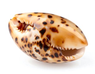 Oval seashell, intricate patterns