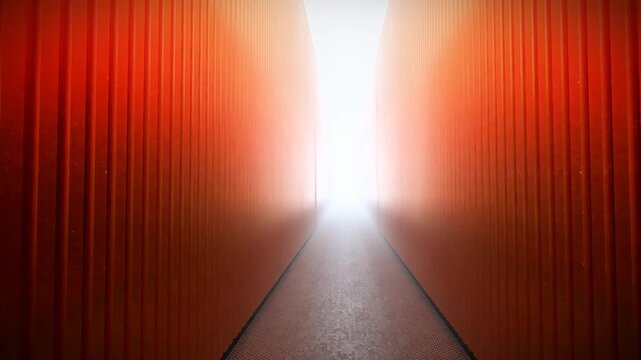 Endless Eerie Corridor Liminal Space Background