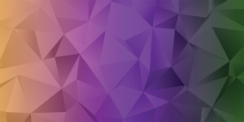 Colorful Geometric Gradient Background With Triangles And Facets For Modern Design