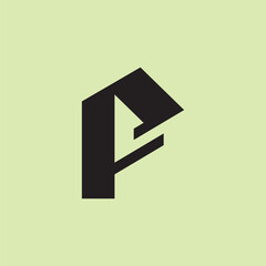 Letter F Monogram Modern Logo