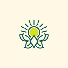 Golden Sun Lotus Wellness Logo