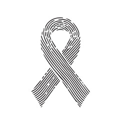 A symbolic vector illustration of dashed lines forming an AIDS logo, designed with clean geometry, clear spacing, and a modern visual style to represent awareness, support, and unity.