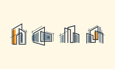 Modern Sketch Architect Logo 