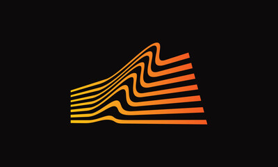 Dynamic Echo Frequency Wave Logo