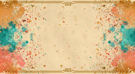 Abstract texture background with decorative elements and splashes