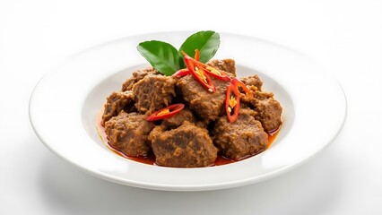 Delicious meatballs in savory sauce on a plate