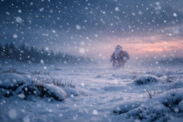 Winter Snowfall Christmas Wallpaper