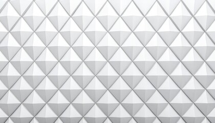 White Geometric Facade with Pyramid like Panels