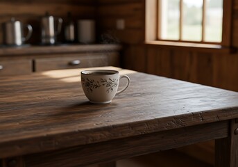 木の温もりと一服の静寂