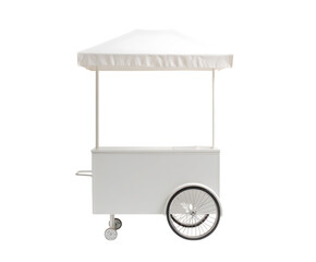 A delivery van isolated on a white background for simple and clean presentation