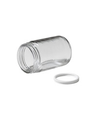 A tin can isolated on a white background