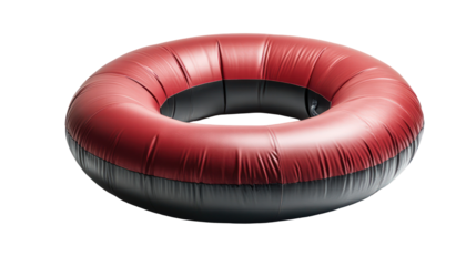 Snow tube flat lay isolated on clean transparent background high resolution