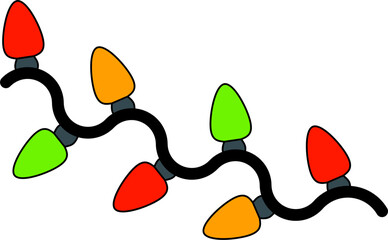 Christmas String Lights Illustration