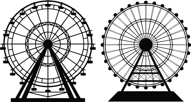 Ferris wheel, amusement park, giant wheel, carnival ride, fairground attraction, iconic wheel, theme park ride, large Ferris wheel, entertainment ride.