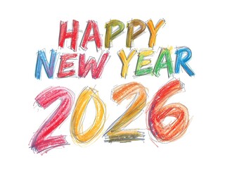 2026 number isolated on white background