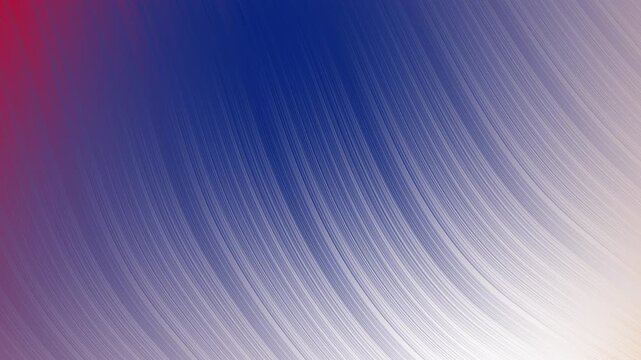Abstract USA Blue red white gradient with curved white lines, suitable for background design, brochure cover, or modern artistic presentation materials.