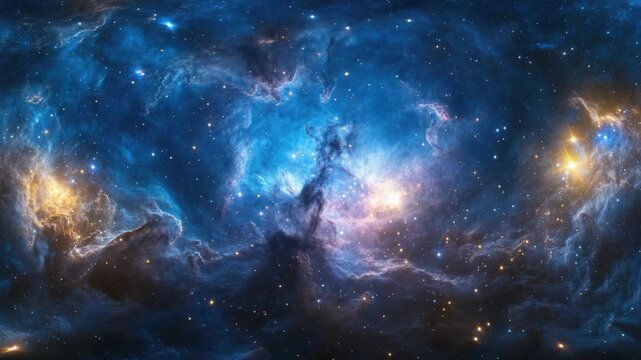 Magnificent view of a galaxy with vibrant stars and nebulae in deep space.