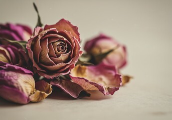 Faded Bloom: Still Life with Dried Roses