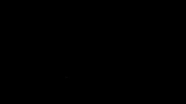 Minimalist Broken Line Animation White on Black Background