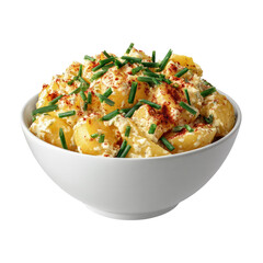 Bowl of Potato Salad with Chives and Paprika