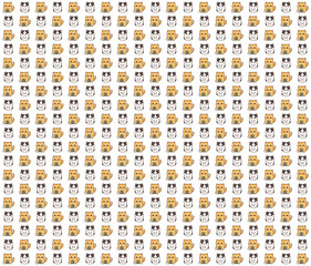 Cute Cat Icon Pattern Collection