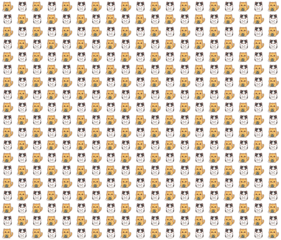 Cute Cat Icon Pattern Collection