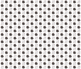 Cute Cat Icon Pattern Collection