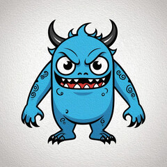 Fototapeta premium Cartoon. Pattern for T-shirts, covers, wallpapers, fabrics . Oil painting