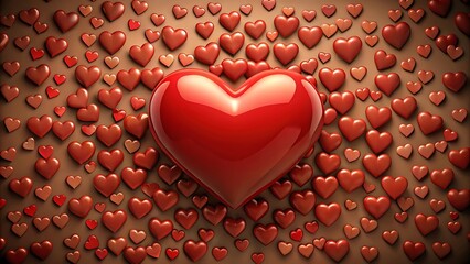 Heart Symbols Valentines Day Background