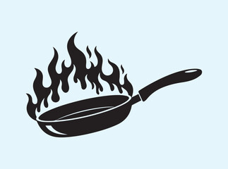 Chef Frying Pan Silhouette Cooking Equipment
