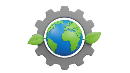 Fototapeta premium Global sustainability gear