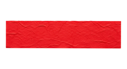 Crumpled Red Paper Textured Horizontal Bar