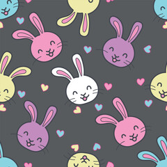 Fototapeta premium seamless pattern with funny animals