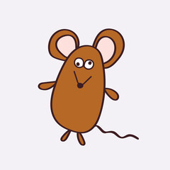 funny cartoon mouse