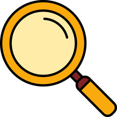 Education and Science Magnifying Glass Icon